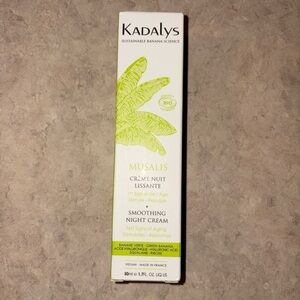 Kadalys Smoothing Night Cream Full Size Brand New In Box 50mL 1.7 Fl Oz Aging